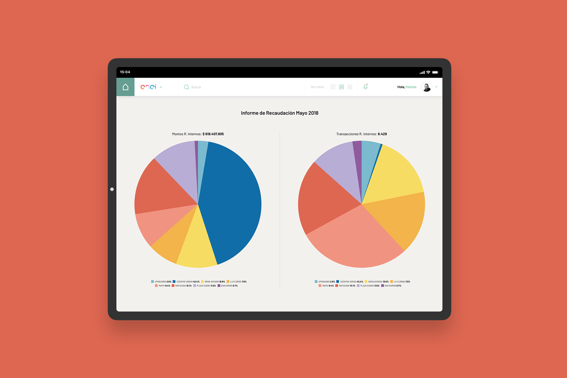 Sitio web APP Enel